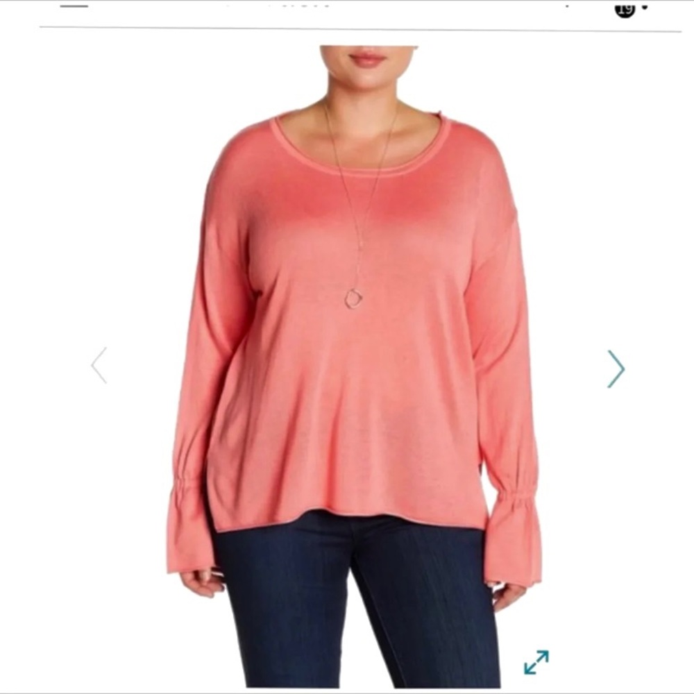 New 14th & Union Nordstrom Lightweight Bell Sleeve Sweater